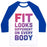 Virgin Teez  Baseball Tee Unisex Classic Baseball Tee / x-small / White/Blue FIT LOOKS DIFFERENT ON EVERY BODY UNISEX CLASSIC BASEBALL TEE