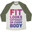 Virgin Teez  Baseball Tee Unisex Tri-Blend Baseball Tee / small / Oatmeal / Moss FIT LOOKS DIFFERENT ON EVERY BODY UNISEX TRI-BLEND BASEBALL TEE