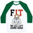 Virgin Teez  Baseball Tee Unisex Classic Baseball Tee / x-small / White/Dark Green FIT WE ALL LIFT DOWN HERE PARODY UNISEX CLASSIC BASEBALL TEE