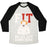 Virgin Teez  Baseball Tee Unisex Tri-Blend Baseball Tee / small / Oatmeal / Black FIT WE ALL LIFT DOWN HERE PARODY WHITE PRINT UNISEX TRI-BLEND BASEBALL TEE