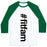 Virgin Teez  Baseball Tee #FITFAM" SHIRT UNISEX CLASSIC BASEBALL TEE"