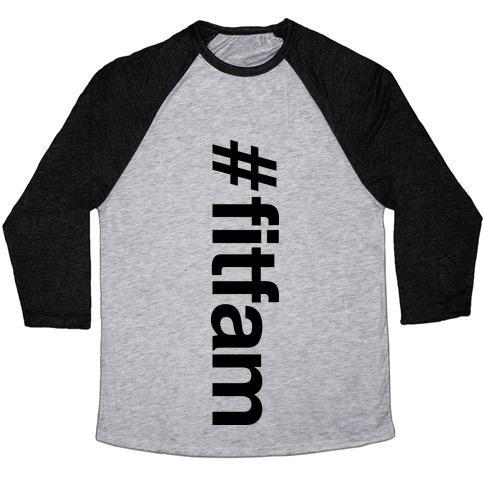 Virgin Teez  Baseball Tee #FITFAM" SHIRT UNISEX TRI-BLEND BASEBALL TEE"