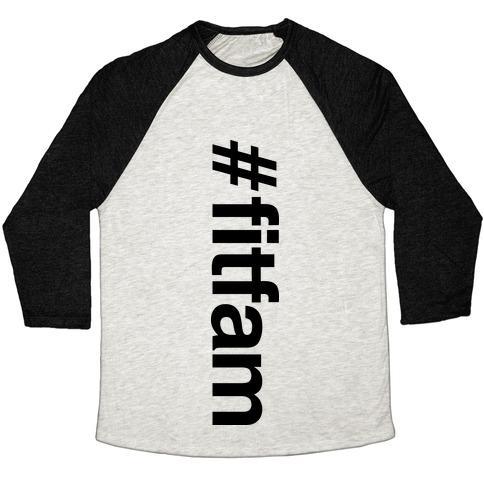 Virgin Teez  Baseball Tee #FITFAM" SHIRT UNISEX TRI-BLEND BASEBALL TEE"