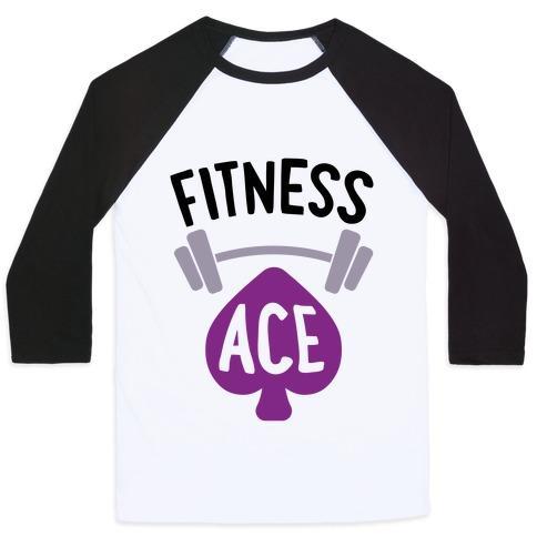 Virgin Teez  Baseball Tee Unisex Classic Baseball Tee / x-small / White/Black FITNESS ACE UNISEX CLASSIC BASEBALL TEE