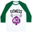 Virgin Teez  Baseball Tee Unisex Classic Baseball Tee / x-small / White/Dark Green FITNESS ACE UNISEX CLASSIC BASEBALL TEE