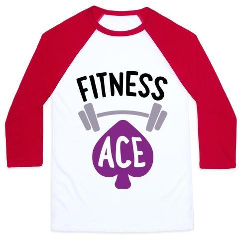 Virgin Teez  Baseball Tee Unisex Classic Baseball Tee / x-small / White/Red FITNESS ACE UNISEX CLASSIC BASEBALL TEE
