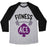 Virgin Teez  Baseball Tee Unisex Tri-Blend Baseball Tee / small / Athletic Gray / Black FITNESS ACE UNISEX TRI-BLEND BASEBALL TEE