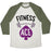 Virgin Teez  Baseball Tee Unisex Tri-Blend Baseball Tee / small / Oatmeal / Moss FITNESS ACE UNISEX TRI-BLEND BASEBALL TEE