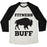 Virgin Teez  Baseball Tee Unisex Tri-Blend Baseball Tee / small / Oatmeal / Black FITNESS BUFF UNISEX TRI-BLEND BASEBALL TEE
