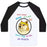 Virgin Teez  Baseball Tee Unisex Classic Baseball Tee / x-small / White/Black FITNESS DOGE (COLOR) UNISEX CLASSIC BASEBALL TEE
