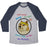 Virgin Teez  Baseball Tee Unisex Tri-Blend Baseball Tee / small / Athletic Gray / Navy FITNESS DOGE (COLOR) UNISEX TRI-BLEND BASEBALL TEE