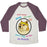 Virgin Teez  Baseball Tee Unisex Tri-Blend Baseball Tee / small / Oatmeal / Maroon FITNESS DOGE (COLOR) UNISEX TRI-BLEND BASEBALL TEE