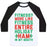 Virgin Teez  Baseball Tee Unisex Classic Baseball Tee / x-small / White/Black FITNESS ENTIRE HOLIDAY HAM IN MY MOUTH UNISEX CLASSIC BASEBALL TEE