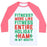Virgin Teez  Baseball Tee Unisex Classic Baseball Tee / x-small / White/Neon Pink FITNESS ENTIRE HOLIDAY HAM IN MY MOUTH UNISEX CLASSIC BASEBALL TEE