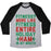 Virgin Teez  Baseball Tee Unisex Tri-Blend Baseball Tee / small / Athletic Gray / Black FITNESS ENTIRE HOLIDAY HAM IN MY MOUTH UNISEX TRI-BLEND BASEBALL TEE