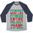 Virgin Teez  Baseball Tee Unisex Tri-Blend Baseball Tee / small / Athletic Gray / Navy FITNESS ENTIRE HOLIDAY HAM IN MY MOUTH UNISEX TRI-BLEND BASEBALL TEE