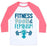 Virgin Teez  Baseball Tee Unisex Classic Baseball Tee / x-small / White/Neon Pink FITNESS, FOOD, AND FEMINISM UNISEX CLASSIC BASEBALL TEE
