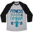 Virgin Teez  Baseball Tee Unisex Tri-Blend Baseball Tee / small / Athletic Gray / Black FITNESS, FOOD, AND FEMINISM UNISEX TRI-BLEND BASEBALL TEE