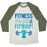 Virgin Teez  Baseball Tee Unisex Tri-Blend Baseball Tee / small / Oatmeal / Moss FITNESS, FOOD, AND FEMINISM UNISEX TRI-BLEND BASEBALL TEE