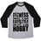Virgin Teez  Baseball Tee Unisex Tri-Blend Baseball Tee / small / Athletic Gray / Black FITNESS IS A LIFESTYLE UNISEX TRI-BLEND BASEBALL TEE