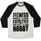Virgin Teez  Baseball Tee Unisex Tri-Blend Baseball Tee / small / Oatmeal / Black FITNESS IS A LIFESTYLE UNISEX TRI-BLEND BASEBALL TEE