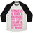Virgin Teez  Baseball Tee Unisex Tri-Blend Baseball Tee / small / Oatmeal / Black FITNESS IS LIKE MARRIAGE UNISEX TRI-BLEND BASEBALL TEE