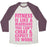 Virgin Teez  Baseball Tee Unisex Tri-Blend Baseball Tee / small / Oatmeal / Maroon FITNESS IS LIKE MARRIAGE UNISEX TRI-BLEND BASEBALL TEE