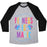 Virgin Teez  Baseball Tee Unisex Tri-Blend Baseball Tee / small / Athletic Gray / Black FITNESS IS MAGIC UNISEX TRI-BLEND BASEBALL TEE
