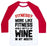 Virgin Teez  Baseball Tee Unisex Classic Baseball Tee / x-small / White/Red FITNESS MORE LIKE FITNESS WHOLE BOTTLE OF WINE IN MY MOUTH UNISEX CLASSIC BASEBALL TEE