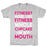 GYM FIT T-SHIRT FITNESS MORE LIKE FITNESS WHOLE CUPCAKE GREY T-SHIRT