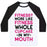 Virgin Teez  Baseball Tee Unisex Classic Baseball Tee / x-small / White/Black FITNESS MORE LIKE FITNESS WHOLE CUPCAKE UNISEX CLASSIC BASEBALL TEE