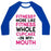 Virgin Teez  Baseball Tee Unisex Classic Baseball Tee / x-small / White/Blue FITNESS MORE LIKE FITNESS WHOLE CUPCAKE UNISEX CLASSIC BASEBALL TEE