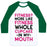 Virgin Teez  Baseball Tee Unisex Classic Baseball Tee / x-small / White/Dark Green FITNESS MORE LIKE FITNESS WHOLE CUPCAKE UNISEX CLASSIC BASEBALL TEE