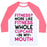 Virgin Teez  Baseball Tee Unisex Classic Baseball Tee / x-small / White/Neon Pink FITNESS MORE LIKE FITNESS WHOLE CUPCAKE UNISEX CLASSIC BASEBALL TEE