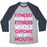 Virgin Teez  Baseball Tee Unisex Tri-Blend Baseball Tee / small / Athletic Gray / Navy FITNESS MORE LIKE FITNESS WHOLE CUPCAKE UNISEX TRI-BLEND BASEBALL TEE