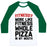 Virgin Teez  Baseball Tee Unisex Classic Baseball Tee / x-small / White/Dark Green FITNESS? MORE LIKE FITNESS WHOLE PIZZA IN MY MOUTH UNISEX CLASSIC BASEBALL TEE