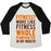 Virgin Teez  Baseball Tee Unisex Tri-Blend Baseball Tee / small / Oatmeal / Black FITNESS? MORE LIKE FITNESS WHOLE PUMPKIN PIE IN MY MOUTH UNISEX TRI-BLEND BASEBALL TEE