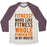 Virgin Teez  Baseball Tee Unisex Tri-Blend Baseball Tee / small / Oatmeal / Maroon FITNESS? MORE LIKE FITNESS WHOLE PUMPKIN PIE IN MY MOUTH UNISEX TRI-BLEND BASEBALL TEE