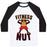 Virgin Teez  Baseball Tee Unisex Classic Baseball Tee / x-small / White/Black FITNESS NUT UNISEX CLASSIC BASEBALL TEE