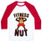 Virgin Teez  Baseball Tee Unisex Classic Baseball Tee / x-small / White/Red FITNESS NUT UNISEX CLASSIC BASEBALL TEE