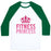 Virgin Teez  Baseball Tee Unisex Classic Baseball Tee / x-small / White/Dark Green FITNESS PRINCESS UNISEX CLASSIC BASEBALL TEE