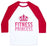 Virgin Teez  Baseball Tee Unisex Classic Baseball Tee / x-small / White/Red FITNESS PRINCESS UNISEX CLASSIC BASEBALL TEE