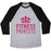 Virgin Teez  Baseball Tee Unisex Tri-Blend Baseball Tee / small / Athletic Gray / Black FITNESS PRINCESS UNISEX TRI-BLEND BASEBALL TEE