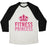 Virgin Teez  Baseball Tee Unisex Tri-Blend Baseball Tee / small / Oatmeal / Black FITNESS PRINCESS UNISEX TRI-BLEND BASEBALL TEE
