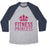Virgin Teez  Baseball Tee Unisex Tri-Blend Baseball Tee / small / Athletic Gray / Navy FITNESS PRINCESS UNISEX TRI-BLEND BASEBALL TEE