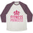 Virgin Teez  Baseball Tee Unisex Tri-Blend Baseball Tee / small / Oatmeal / Maroon FITNESS PRINCESS UNISEX TRI-BLEND BASEBALL TEE