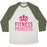 Virgin Teez  Baseball Tee Unisex Tri-Blend Baseball Tee / small / Oatmeal / Moss FITNESS PRINCESS UNISEX TRI-BLEND BASEBALL TEE