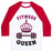 Virgin Teez  Baseball Tee Unisex Classic Baseball Tee / x-small / White/Red FITNESS QUEEN UNISEX CLASSIC BASEBALL TEE