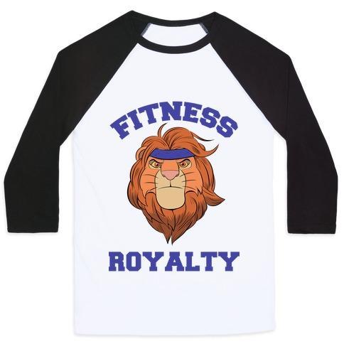 Virgin Teez  Baseball Tee Unisex Classic Baseball Tee / x-small / White/Black FITNESS ROYALTY UNISEX CLASSIC BASEBALL TEE