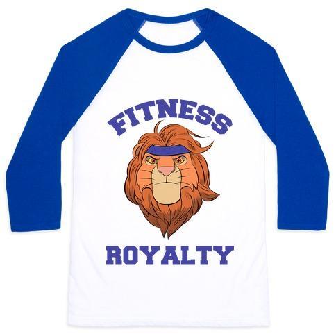 Virgin Teez  Baseball Tee Unisex Classic Baseball Tee / x-small / White/Blue FITNESS ROYALTY UNISEX CLASSIC BASEBALL TEE